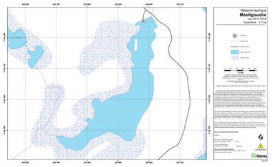 Sépaq Lac de la Faine (Mastigouche) digital map