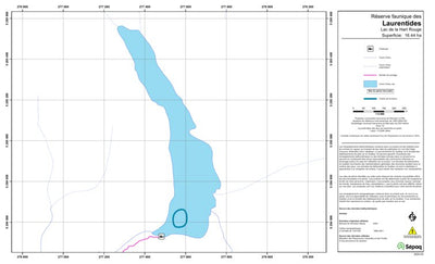 Sépaq Lac de la Hart Rouge (Laurentides) digital map