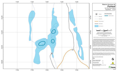 Sépaq Lac des Deux Baies (Portneuf) digital map