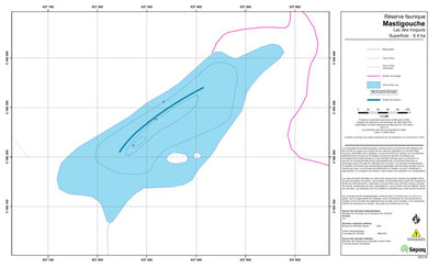 Sépaq Lac des Iroquois (Mastigouche) digital map