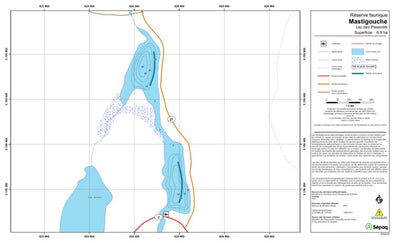 Sépaq Lac des Pissenlits (Mastigouche) digital map