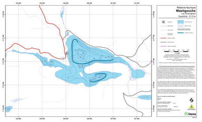 Sépaq Lac Dickingham (Mastigouche) digital map