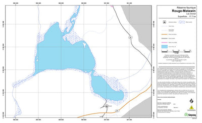 Sépaq Lac Donsil (Rouge-Matawin) digital map