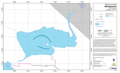 Sépaq Lac du Busard (Mastigouche) digital map