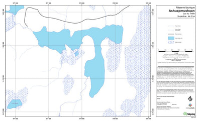 Sépaq Lac du Trèfle (Ashuapmushuan) digital map