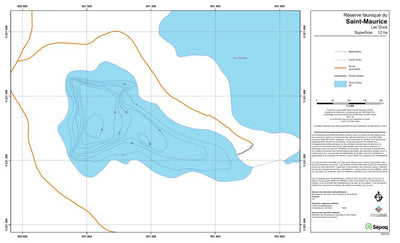 Sépaq Lac Duck (Saint-Maurice) digital map