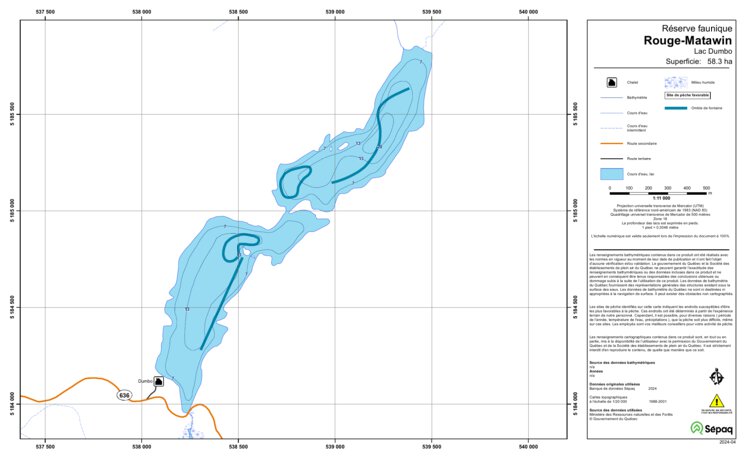 Lac Dumbo (Rouge-Matawin) Map by Sepaq | Avenza Maps