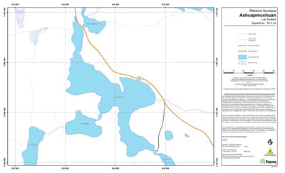 Sépaq Lac Duteau (Ashuapmushuan) digital map