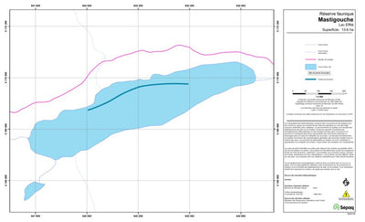 Sépaq Lac Effilé (Mastigouche) digital map