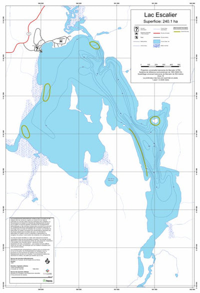 Sépaq Lac Escalier (Mont-Tremblant) digital map
