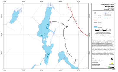 Sépaq Lac Gabien (Laurentides) digital map