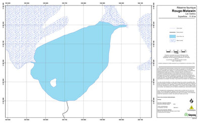 Sépaq Lac Gadiou (Rouge-Matawin) digital map