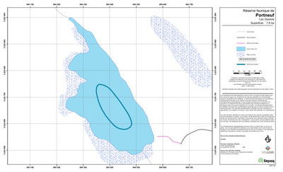Sépaq Lac Gaulois (Portneuf) digital map