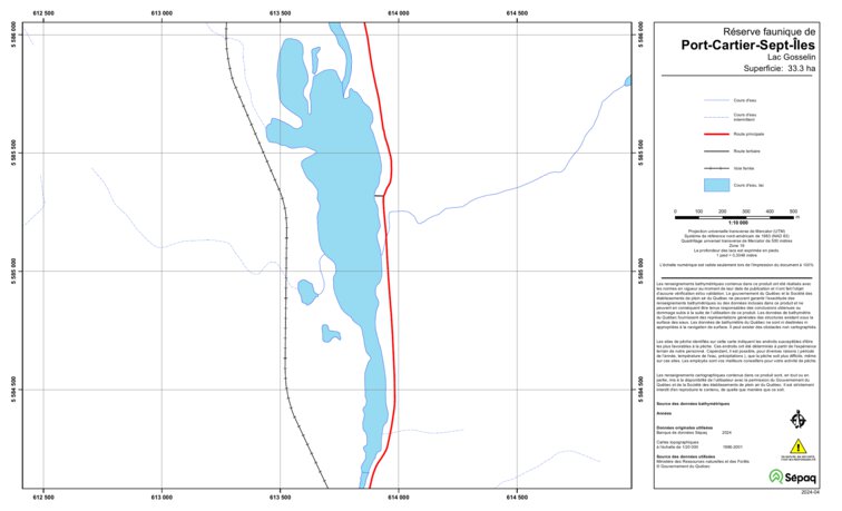 Sépaq Port Cartier Carte – Port Cartier Sept Iles – CZTFK