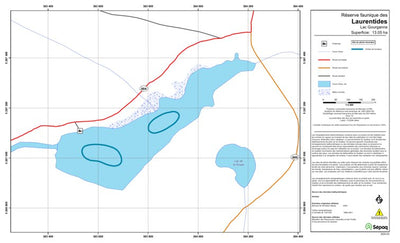 Sépaq Lac Gourganne (Laurentides) digital map