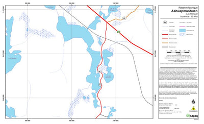 Sépaq Lac Harquail (Ashuapmushuan) digital map