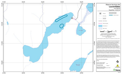 Sépaq Lac Harvey (Laurentides) digital map