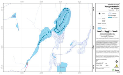 Sépaq Lac Higginson (Rouge-Matawin) digital map