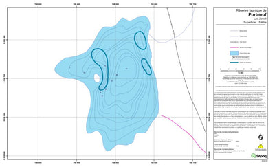 Sépaq Lac Jamot (Portneuf) digital map
