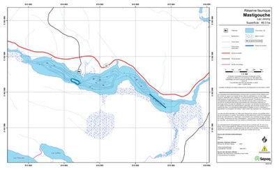 Sépaq Lac Jimmy (Mastigouche) digital map