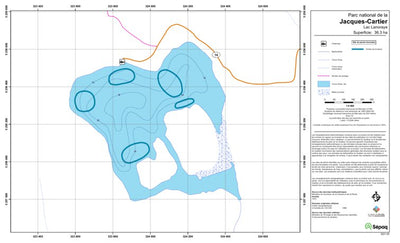Sépaq Lac Lanoraye (Jacques-Cartier) digital map