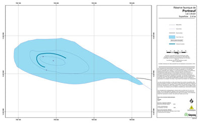 Sépaq Lac Liévain (Portneuf) digital map