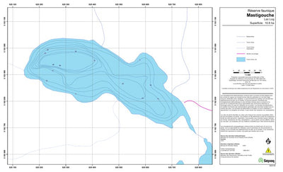 Sépaq Lac Log (Mastigouche) digital map