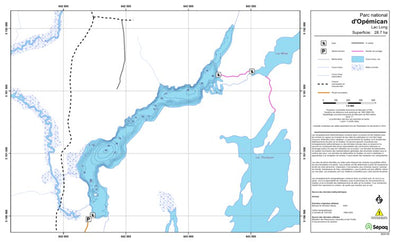 Sépaq Lac Long (Opémican) digital map