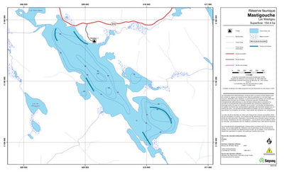 Sépaq Lac Mastigou (Mastigouche) digital map