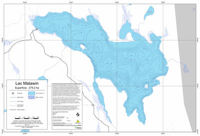 Sépaq Lac Matawin (Rouge-Matawin) digital map