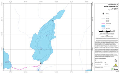 Sépaq Lac Maurice (Mont-Tremblant) digital map