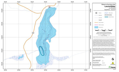 Sépaq Lac Monette (Laurentides) digital map