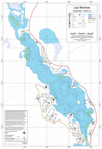 Sépaq Lac Monroe (Mont-Tremblant) digital map