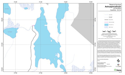 Sépaq Lac Montabert (Ashuapmushuan) digital map