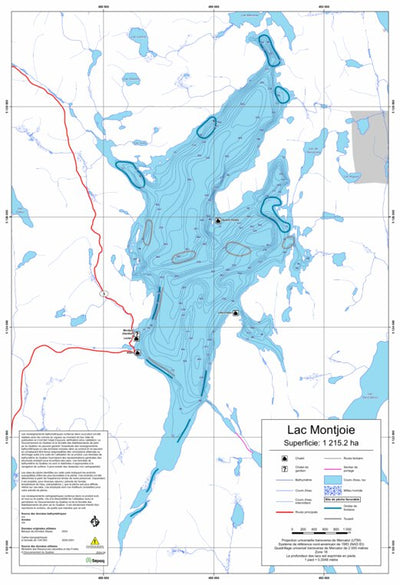 Sépaq Lac Montjoie (Papineau-Labelle) digital map