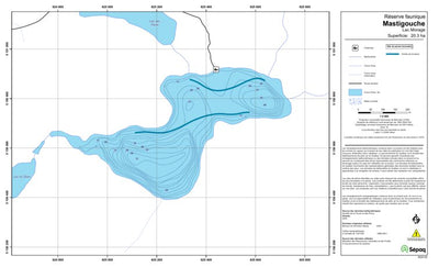 Sépaq Lac Morage (Mastigouche) digital map
