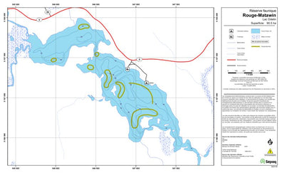 Sépaq Lac Odelin (Rouge-Matawin) digital map