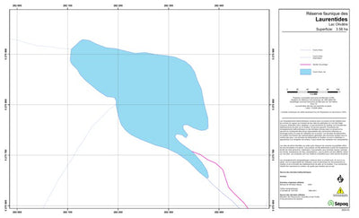 Sépaq Lac Olivâtre (Laurentides) digital map