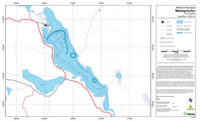 Sépaq Lac Ouabiti (Mastigouche) digital map