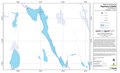 Sépaq Lac Ouananiche (Papineau-Labelle) digital map