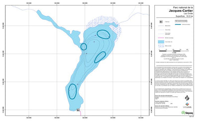 Sépaq Lac Ovide (Jacques-Cartier) digital map