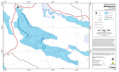 Sépaq Lac Patoulet (Mastigouche) digital map