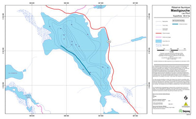 Sépaq Lac Plouf (Mastigouche) digital map