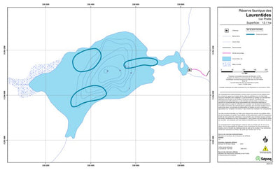Sépaq Lac Pratte (Laurentides) digital map