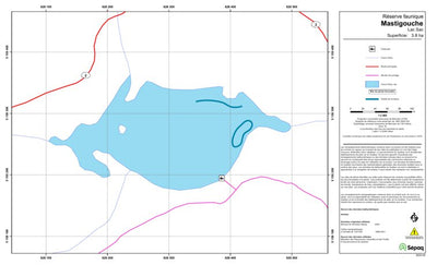 Sépaq Lac Sac (Mastigouche) digital map
