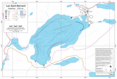 Sépaq Lac Saint-Bernard (Mastigouche) digital map