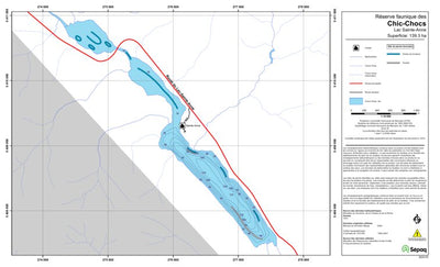 Sépaq Lac Sainte-Anne (Chic-Chocs) digital map