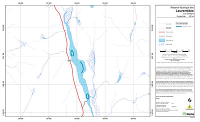 Sépaq Lac Sérigny (Laurentides) digital map