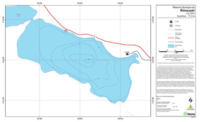 Sépaq Lac Sifroi (Rimouski) digital map