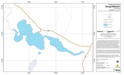 Sépaq Lac Tavery (Rouge-Matawin) digital map